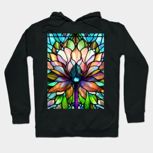 Stained Glass Lotus Flower Hoodie